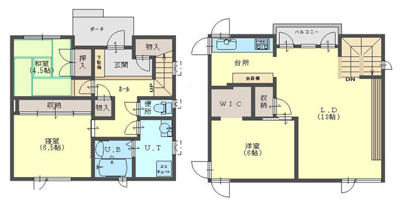 1階2階平面図300 1階2階平面図300